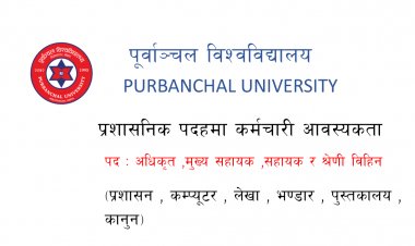 Vacancy at  Purbanchal University-SEE and +2 can apply